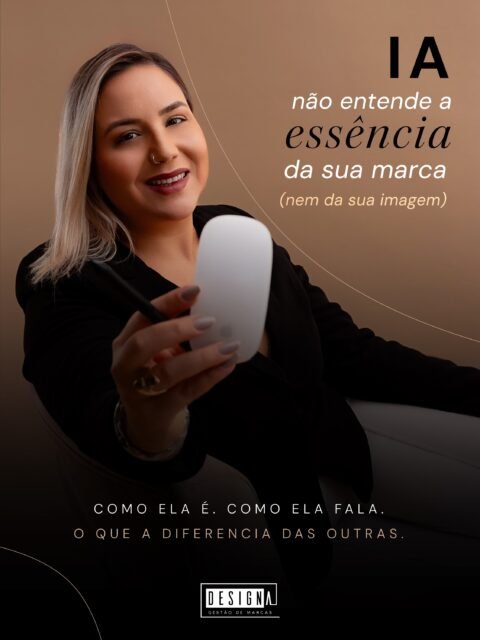 Vamos falar a real? A IA acelera processos.
Mas não cria nada exclusivo, real ou autêntico.

Então, antes de sair postando conteúdo de IA, é preciso entender o que faz sentido para a comunicação e como gerar valor de verdade. E em toda ação, o conhecimento sobre a marca precisa sempre dar a direção para ela executar.

Eu uso IA como uso qualquer outra ferramenta: com meu direcionamento, análise e refinamento, mas não deixo de pensar, de ouvir, de ter ideias, de me inspirar, de criar. ✨

Sigo acreditando que nada substitui a criativade, inteligência e sensibilidade humana. A formação e a experiência são guias.

Se você concorda e busca por diferenciação, conte comigo!
Afinal, sua marca não precisa de mais do mesmo. 💡

🔗 Link na BIO.
